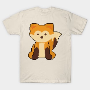 Fox's Grace: Pixel Art Design for Nature-Inspired Outfits T-Shirt